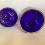 Cobalt blue and gold pot box