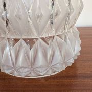 Geometric lampshade in frosted and transparent glass