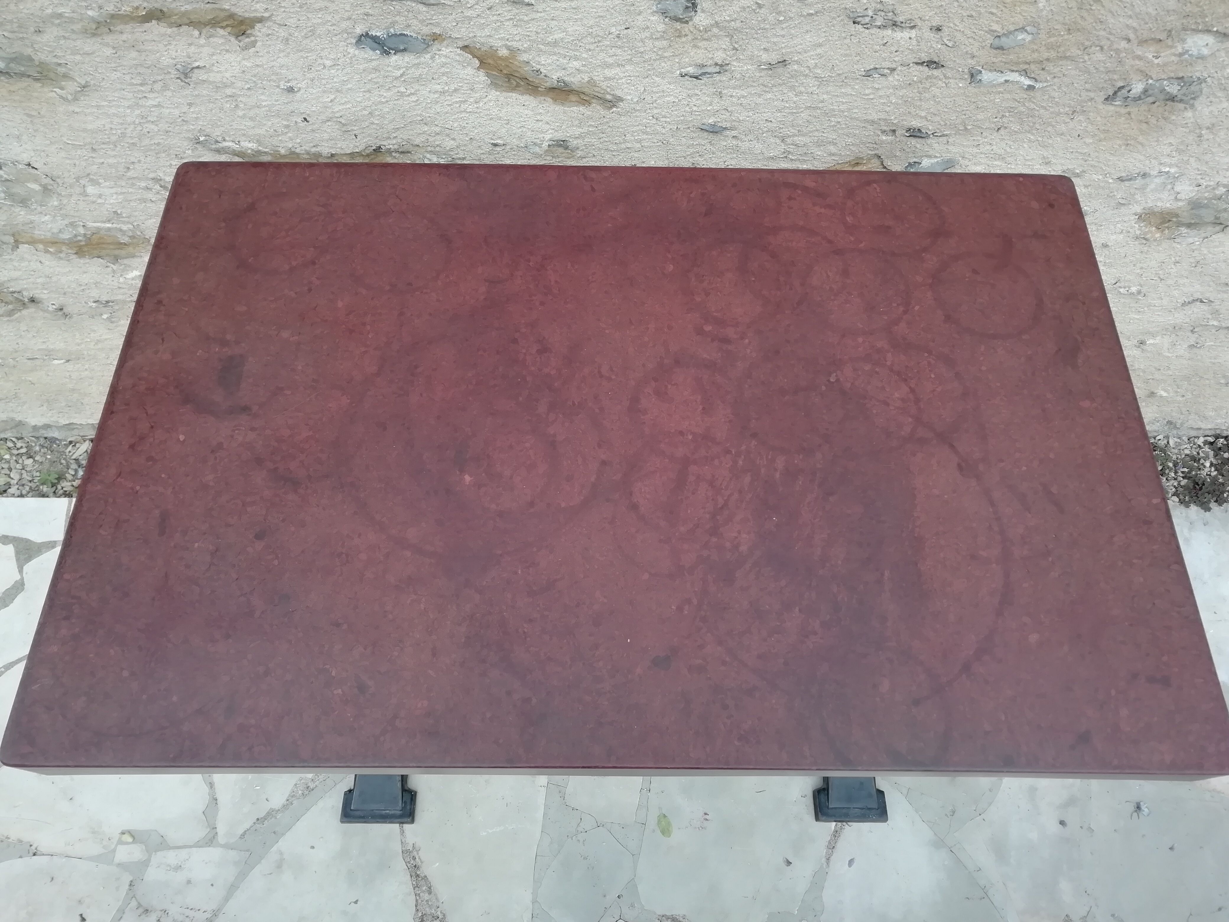 Lot of 4 tables bistro "Lelong"