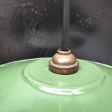 Enameled sheet metal pendant lights