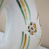 Zoomorphic ceramic pitcher vase from the 60s, signed Helguen Keraluc Quimper
