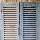 Pair of old wooden shutters
