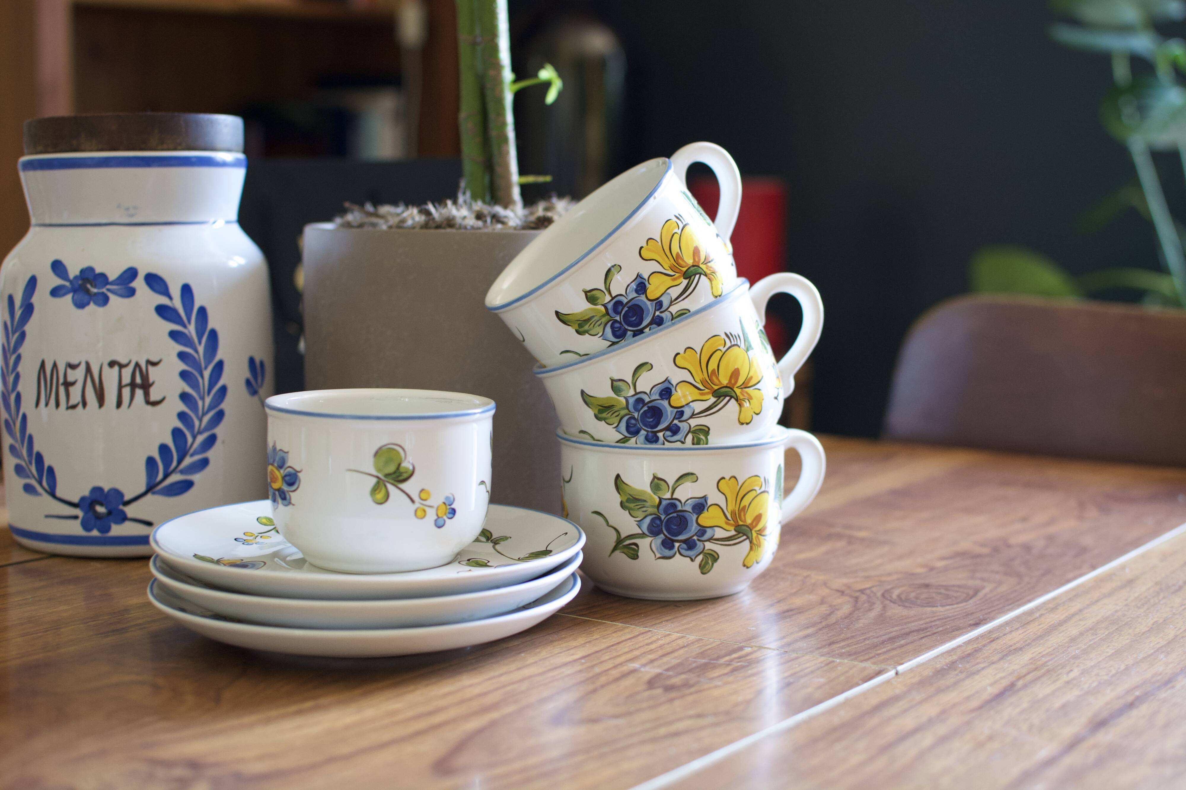 Tasse à Café Villeroy & Boch - Prénom André - Vert Pastel - Faïence