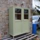 Renovated antique display cabinet – Lizard Green (Pure & Paint)