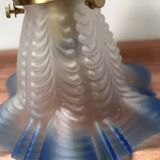Blue Art Deco wall light