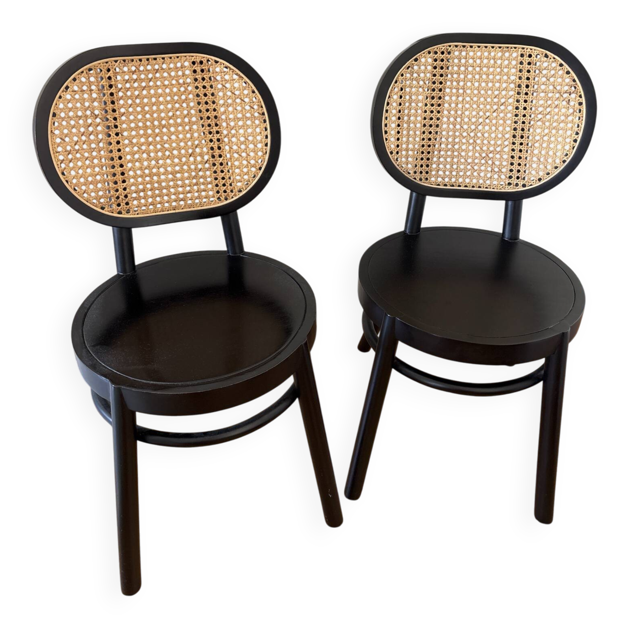 Chaise bistrot vintage en cannage HK Living