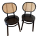 Chaise bistrot vintage en cannage HK Living