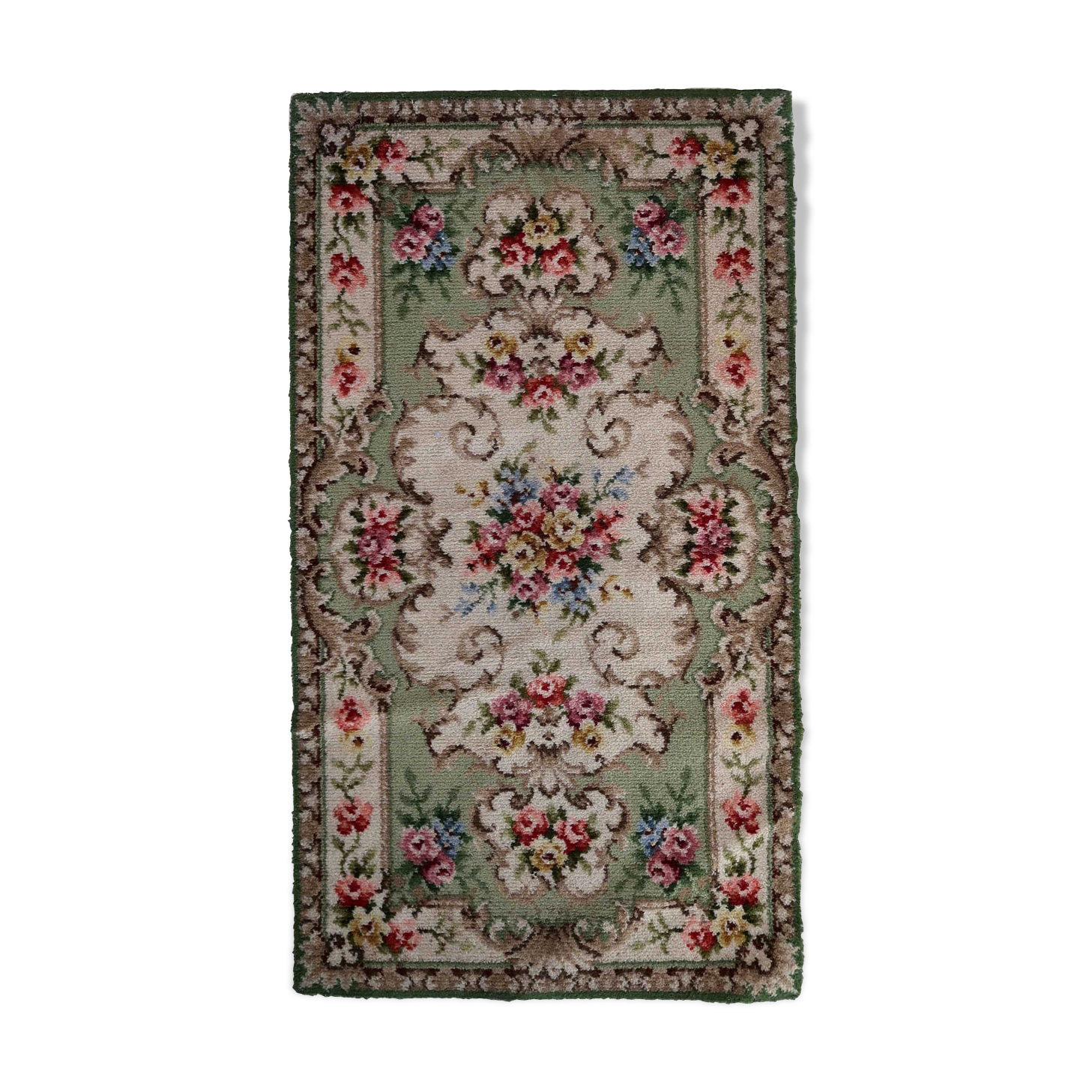 Vintage carpet french soap 69cm x 129cm 1960s