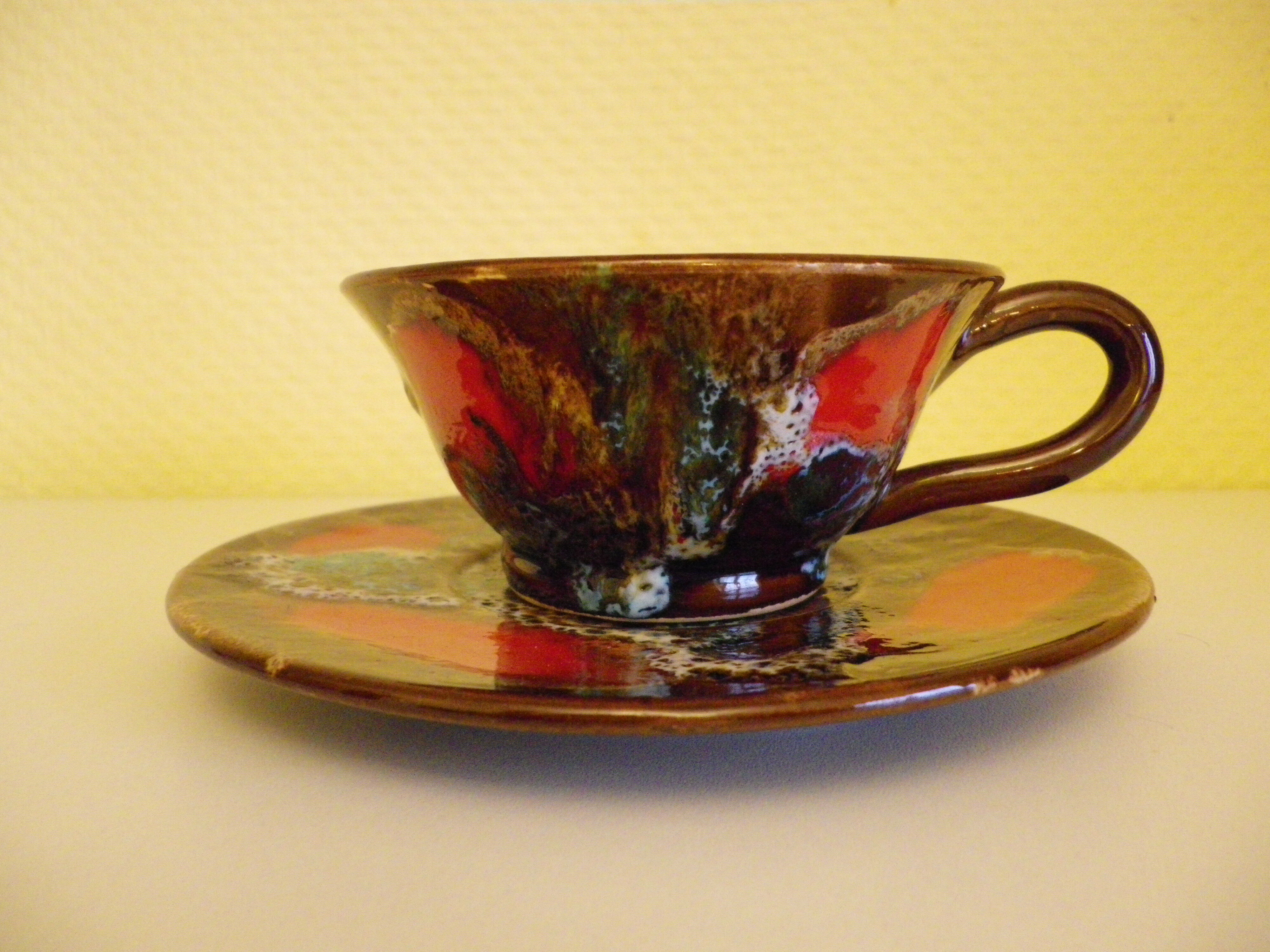 Cup and saucer - Vallauris - 80s