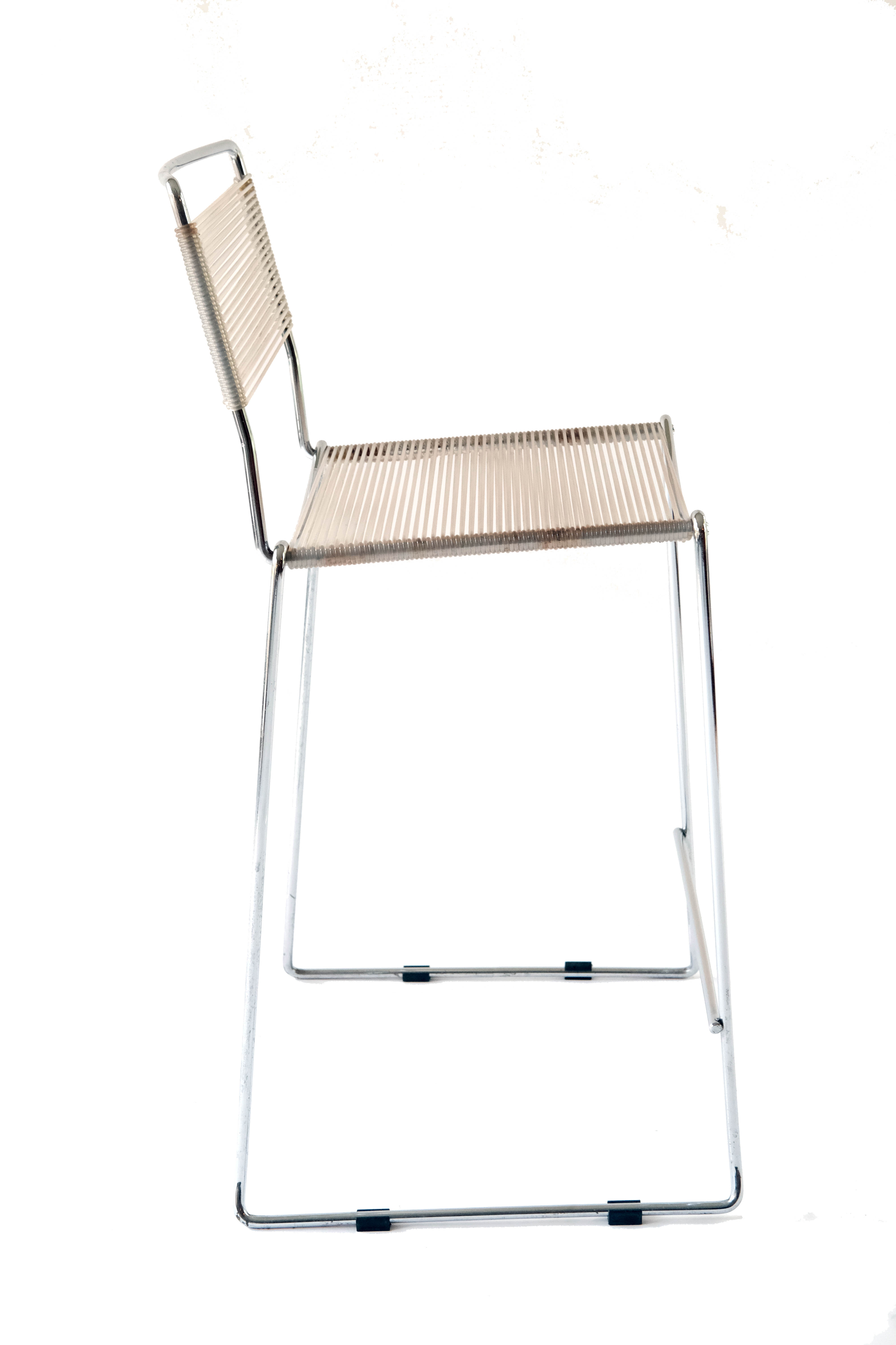 Spaghetti Bar Chairs by Giandomenico Belotti for Alias, Set of 4,  Italy 1980's