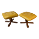 Pair of vintage Scandinavian footrests/ottomans from the 1970s – refurbished