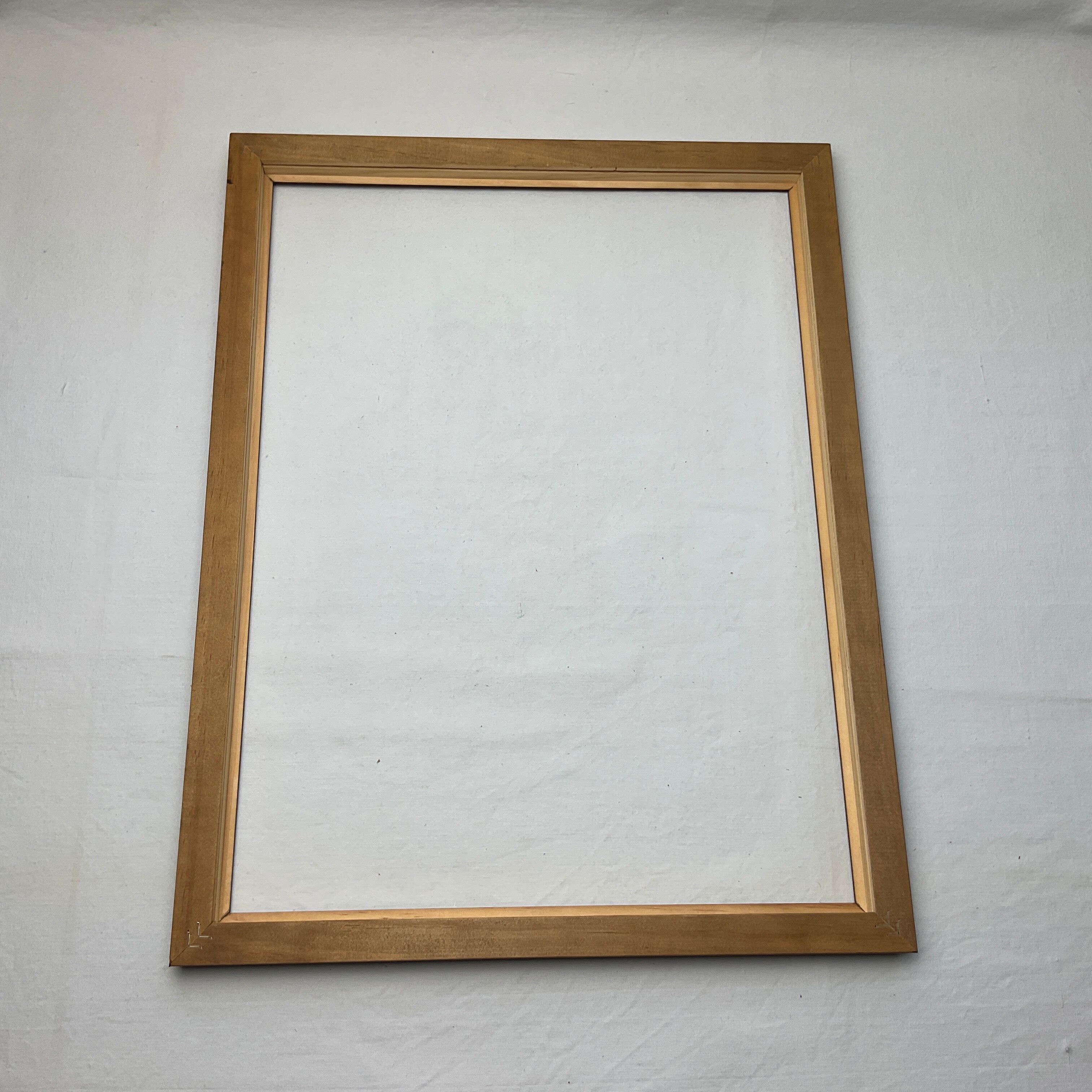 Large dark wood frame