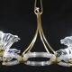 Extraordinary Art Deco Murano Glass and Bronze Chandelier by Barovier&Toso, 1950