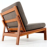 Komfort lounge chair 'Nimtofte' - Brown - danish design in teak