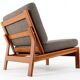 Komfort lounge chair 'Nimtofte' - Brown - danish design in teak