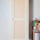 Antique Parisian bonnetière with a patina – vintage narrow wardrobe