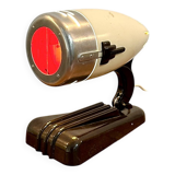 Lampe en Bakélite et métal chromé - Années 50 -Style Bauhaus - Sollux Hanau