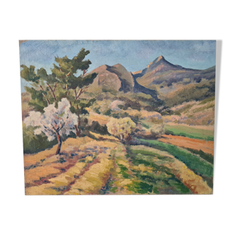 Le Garlaban - Oil on panel - 1951