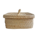 Vintage wicker suitcase