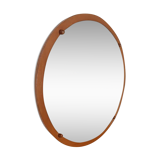 Vintage wooden round mirror MDK, 65 cm