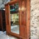 Antique Art Nouveau wardrobe with mirror – Early 20th century