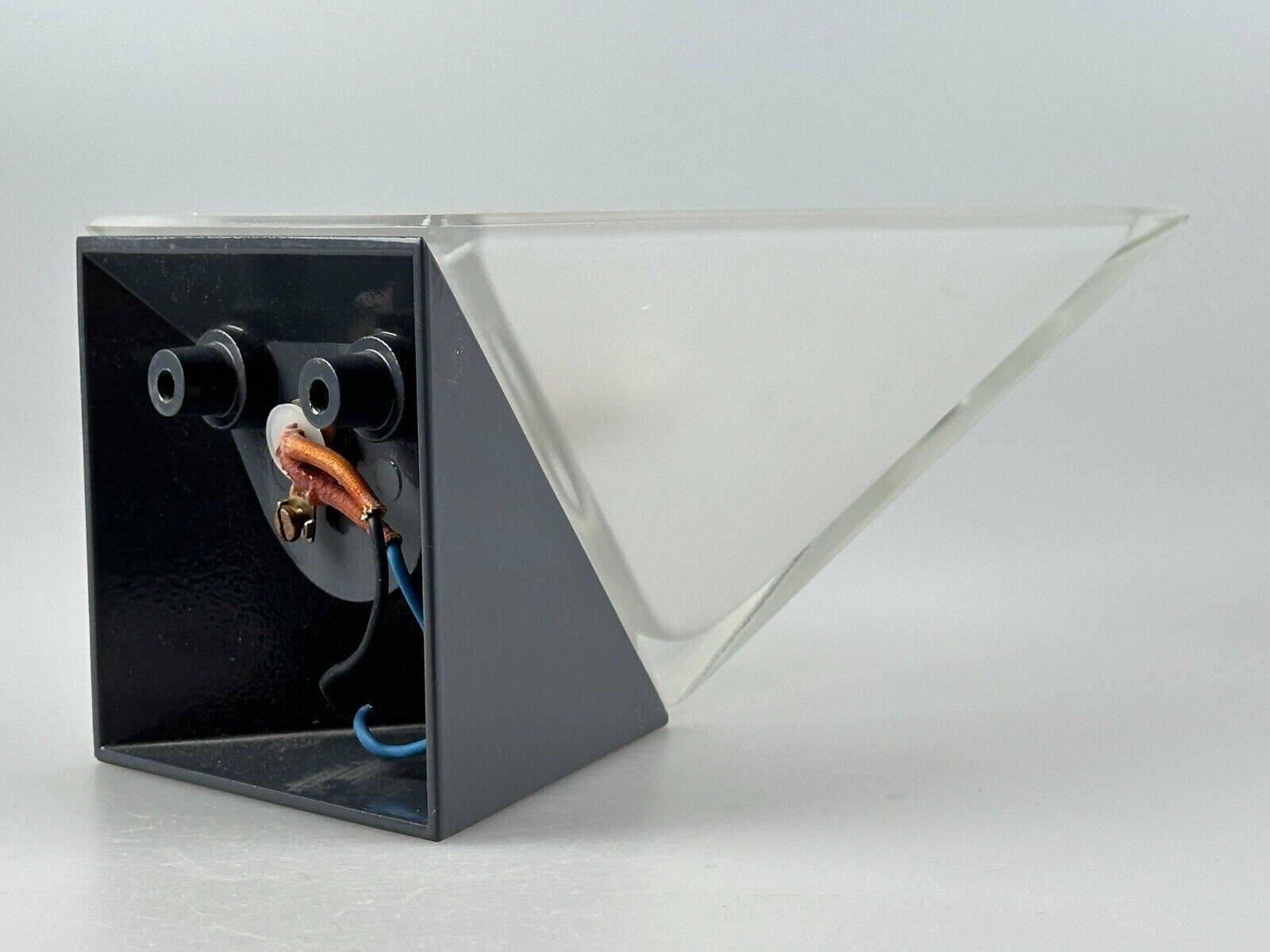 60s 70s Peill & Putzler Cube wall lamp Wall Sconce Ice Glass Space Age