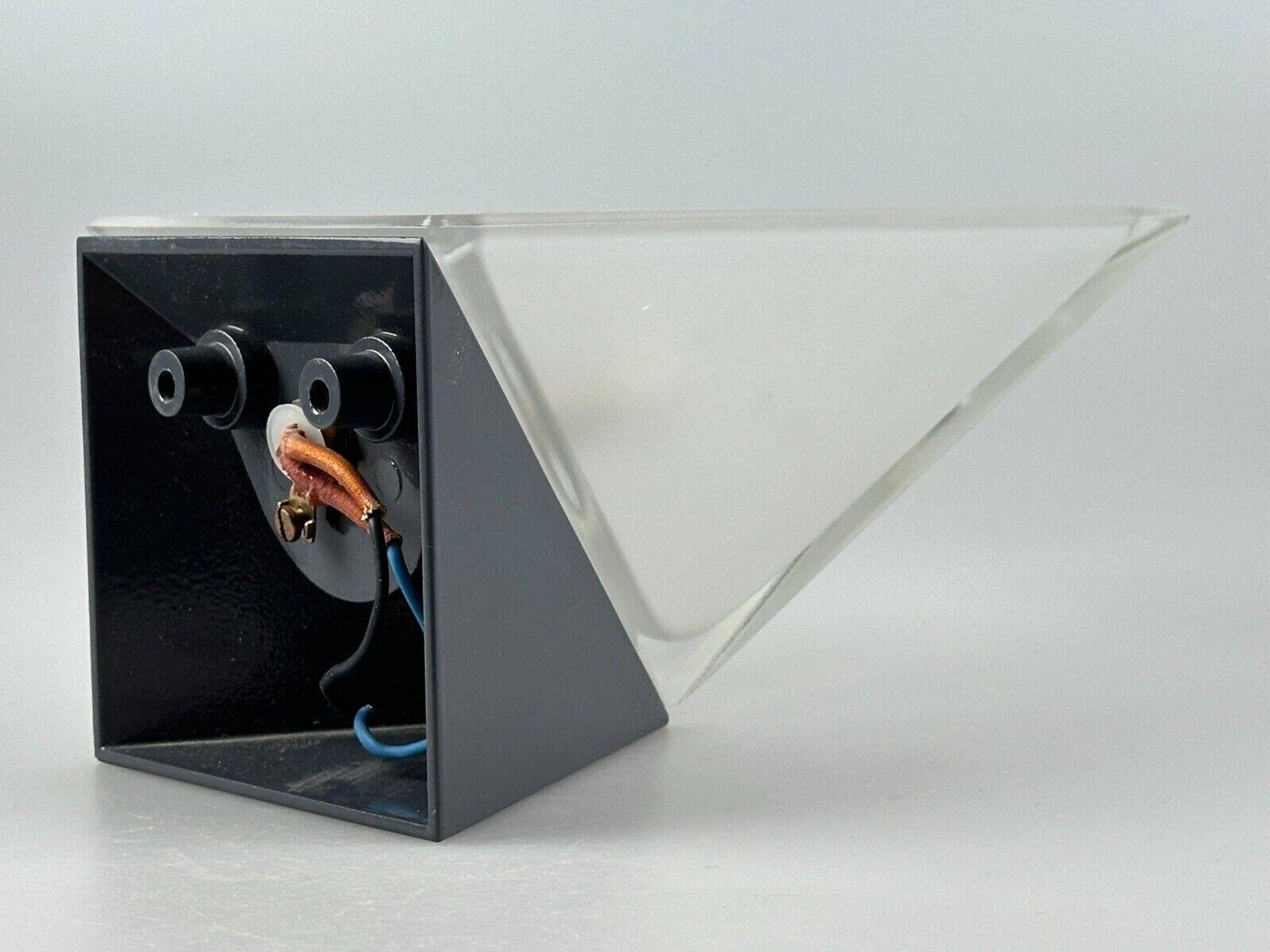 60s 70s Peill & Putzler Cube wall lamp Wall Sconce Ice Glass Space Age