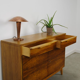 Vintage dark wood sideboard with drawers