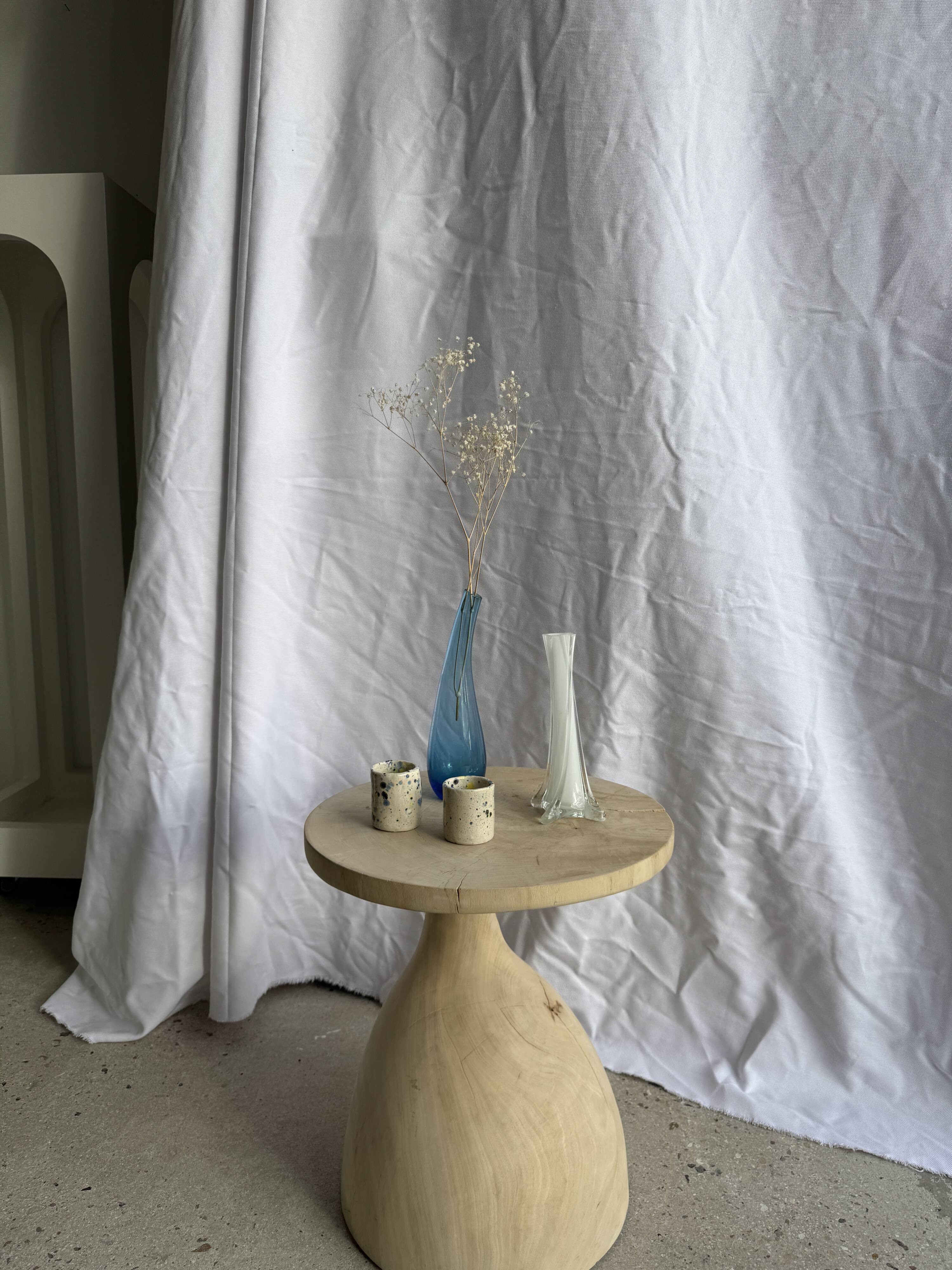 Blue soliflore vase H25 D7