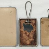 three barber mirrors metal frame early to middle XXth