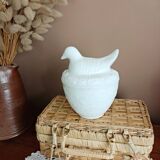 Avon opaline pot, bird decor