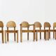 6 x Vintage Dining Room Chairs by Rainer Daumiller pine wood, Denmark, 1970