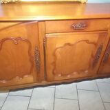 Louis XV oak and cherry wood sideboard