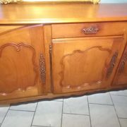 Louis XV oak and cherry wood sideboard