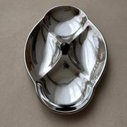 Swedish chrome serving dish 1960s