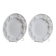 Set of 2 vintage ceramic plates - white glaze, fruit relief - Mid-Century design - Italy 1980s - decorative bowls, wedding decoration, gift