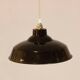Black Industrial Pendant Lamp, 1950's, Spain