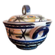 Quimper keraluc / covered ceramic pot / hand painted