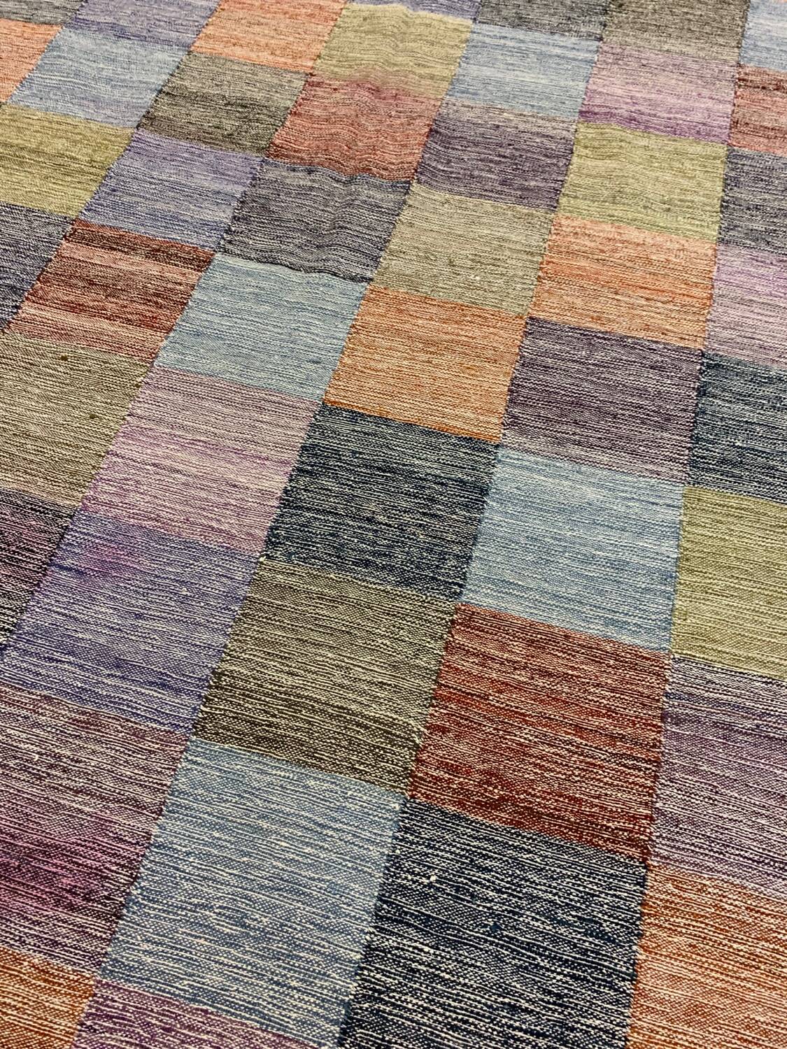 Handmade checkered kilim