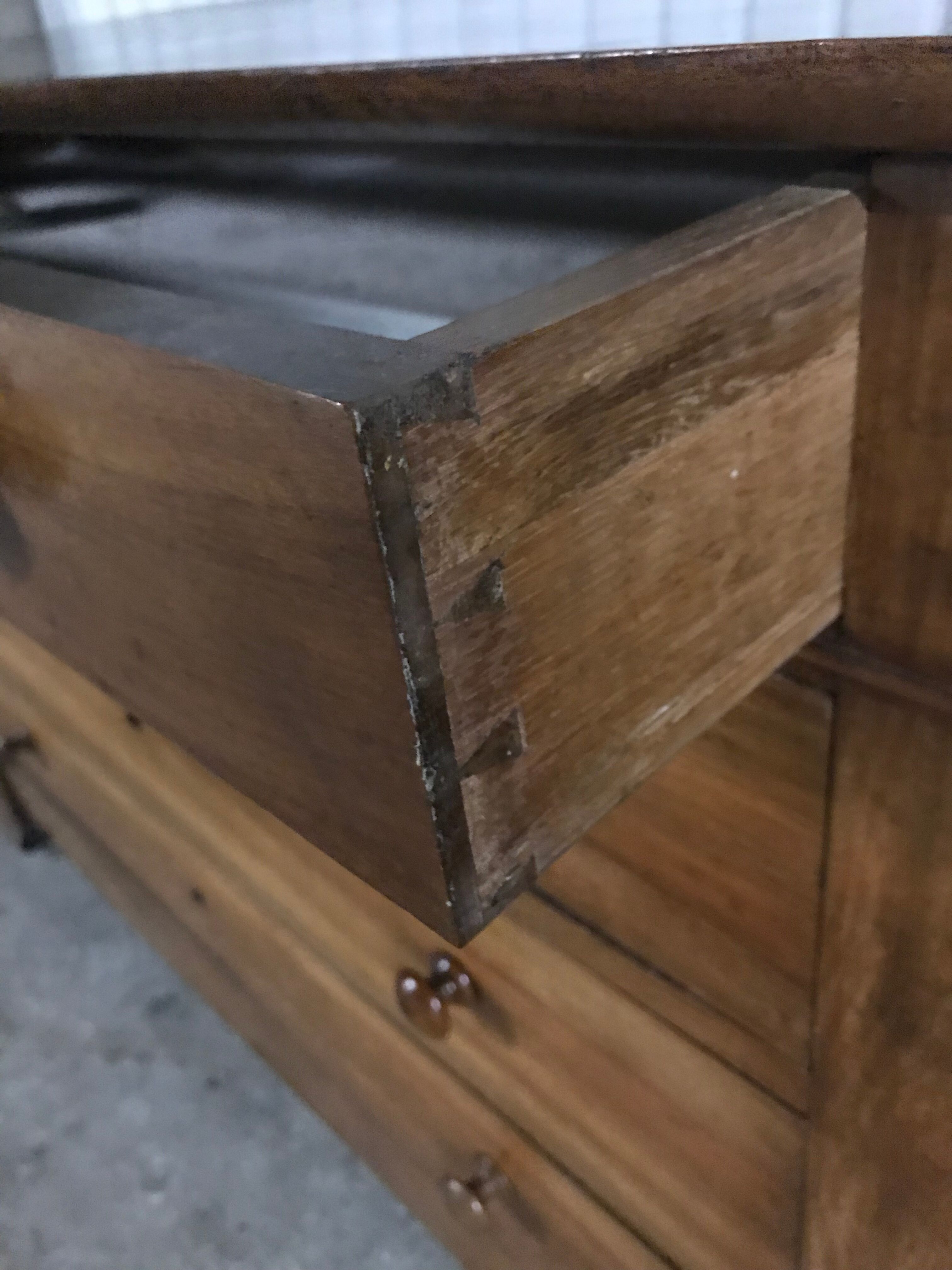 Chest of drawers  Louis Philippe old walnut