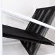 Indoor/Outdoor pair of Black/White Armchairs