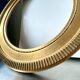 Large antique oval frame gilded wood 46  cm x 40 cm