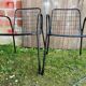 Pair of Antique EMU RIO Armchairs in Black Metal Vintage