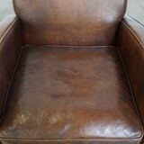 Fauteuil en cuir de mouton