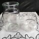 Clear glass jar