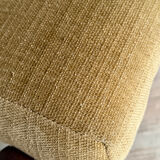 Vintage yellow velvet Scandinavian bench