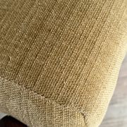 Banquette scandinave vintage velours jaune