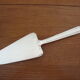Silver metal art deco pie shovel
