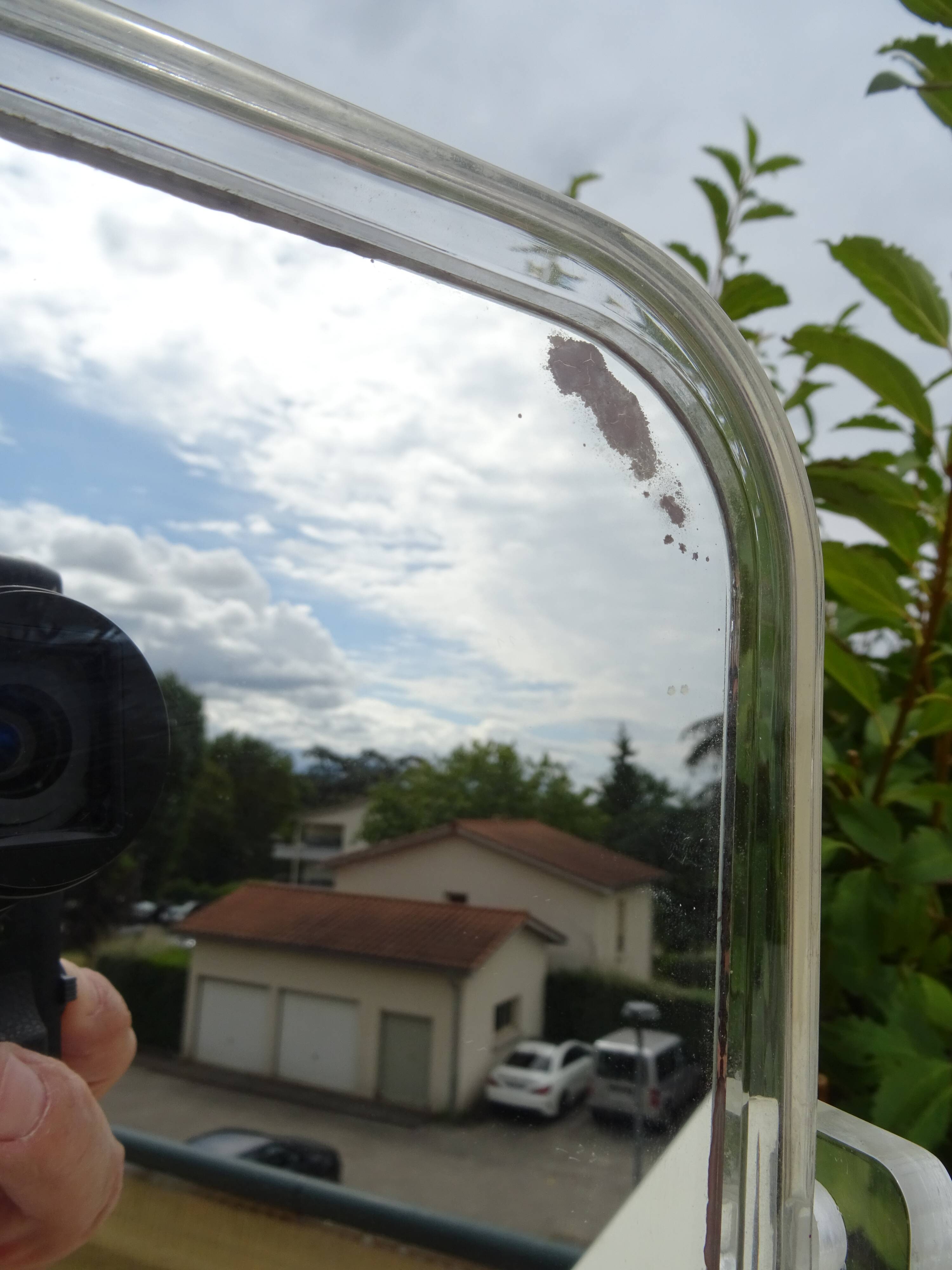 Vintage double-sided plexiglass mirror from the 60s/70s