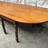 Former large oak farm table early 20th vintage